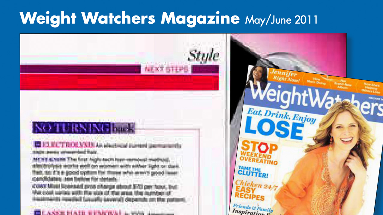 Weight Watchers Magazine May 2011 spread, No Turning Back
