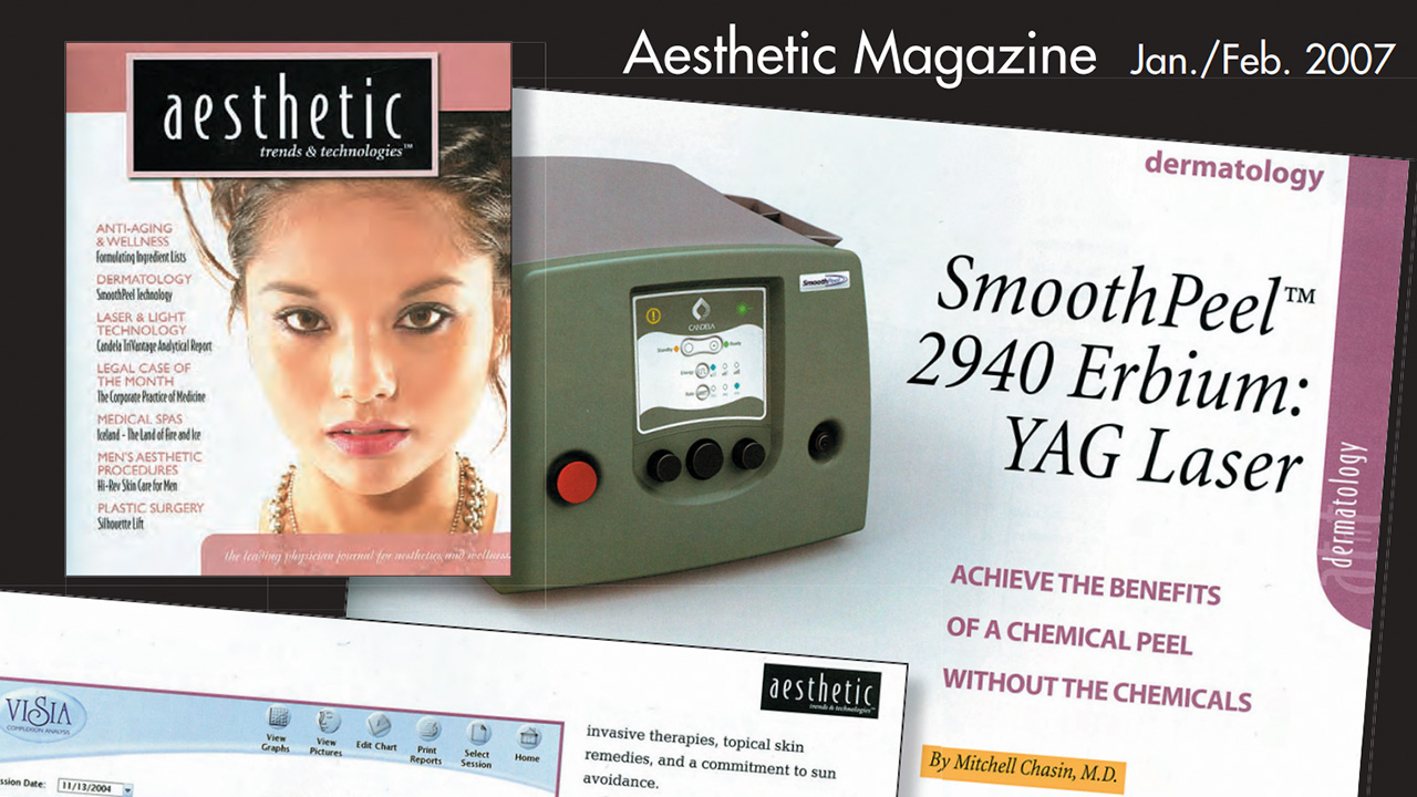 Aesthetic Trends feature on the SmoothPeel 2940 Erbium YAG laser